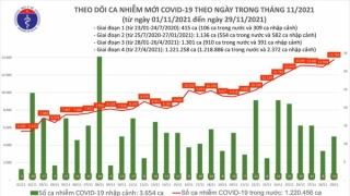 Tối 29/11: Ghi nhận 13.770 ca nhiễm mới, 16.088 bệnh nhân khỏi bệnh