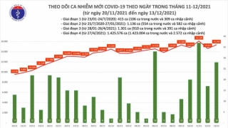 Tối 13/12: Ghi nhận 15.377 ca nhiễm mới, 1.192 bệnh nhân khỏi bệnh