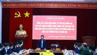 Phó Thủ tướng Thường trực Phạm Bình Minh làm việc với tỉnh Lai Châu về phòng chống buôn lậu