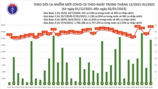 Tối 2/1/2022: Ghi nhận 16.948 ca nhiễm mới, 14.420 bệnh nhân khỏi bệnh