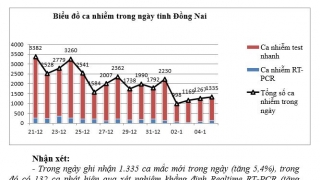 Đồng Nai: Sáng 6/1, ghi nhận 1.335 ca mắc COVID-19 mới