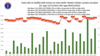 Tối 8/1: Ghi nhận 16.553 ca nhiễm mới, 8.990 bệnh nhân khỏi bệnh