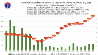 Tối 16/2: Ghi nhận 34.737 ca nhiễm mới, 6.882 bệnh nhân khỏi bệnh