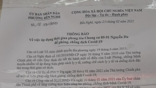 TP.HCM: Chung cư ở quận 1 đã được gỡ phong tỏa