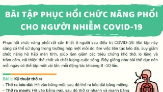 Bài tập thở phục hồi chức năng phổi hậu COVID-19