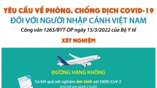 Infographic hướng dẫn phòng, chống dịch COVID-19 với người nhập cảnh