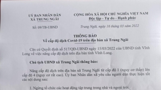 Sở Y tế tỉnh Vĩnh Long yêu cầu thu hồi văn bản hạn chế người dân đi lại