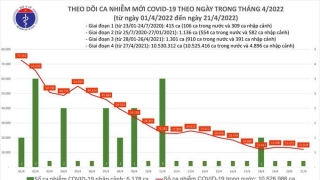 Tối 21/4: Ghi nhận 12.029 ca nhiễm mới, 8.693 bệnh nhân khỏi bệnh