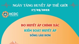 Ngày Tăng huyết áp Thế giới 17/5/2022: Đo huyết áp chính xác, kiểm soát huyết áp, sống lâu hơn