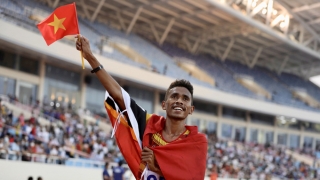 Felisberto De Deus của Timor Leste lần đầu tiên giành huy chương môn điền kinh tại SEA Games 31