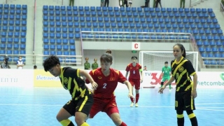 Đội tuyển futsal nữ Việt Nam dẫn đầu bảng xếp hạng môn futsal nữ SEA Games 31