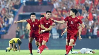 U23 Việt Nam chiến thắng 1-0 U23 Malaysia bằng màn đánh đầu của cầu thủ Tiến Linh