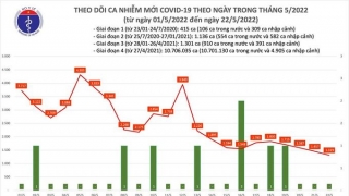 Tối 22/5: Ghi nhận 1.319 ca mắc mới, 8.945 bệnh nhân khỏi bệnh