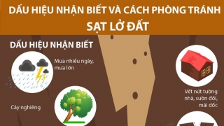 Infographics: Dấu hiệu nhận biết và cách phòng tránh sạt lở đất