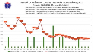 Tối 27/5: Ghi nhận 1.239 ca nhiễm mới, 9.365 bệnh nhân khỏi bệnh