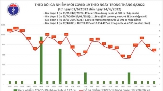 Tối 24/6: Ghi nhận 653 mắc COVID-19 mới, 9.351 bệnh nhân khỏi bệnh