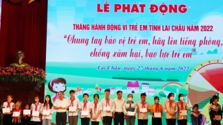 Lễ phát động Tháng hành động vì trẻ em tỉnh Lai Châu năm 2022