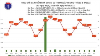 Tối 2/9: Ghi nhận 1.548 ca mắc COVID-19 mới, có 8.087 bệnh nhân khỏi bệnh