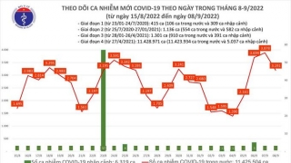 Tối 8/9: Ghi nhận 3.191 ca mắc COVID-19 mới, có 8.503 bệnh nhân khỏi bệnh