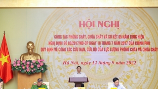 Thủ tướng Phạm Minh Chính chủ trì Hội nghị về công tác phòng cháy, chữa cháy