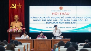 Nâng cao chất lượng nhóm trẻ, lớp mẫu giáo và lớp mầm non độc lập