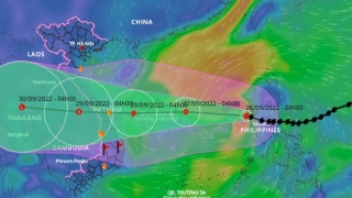 Bão Noru đi vào Biển Đông, trở thành cơn bão số 4 năm 2022