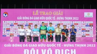 Đội tuyển Việt Nam vô dịch Giải giao hữu quốc tế - Hưng Thịnh 2022