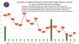 Tối 3/10: Ghi nhận 796 ca mắc COVID-19 mới, có 270 bệnh nhân khỏi bệnh