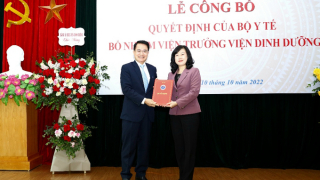 Bổ nhiệm ông Trần Thanh Dương, Viện trưởng Viện Sốt rét - Ký sinh trùng – Côn trùng Trung ương giữ chức vụ Viện trưởng Viện Dinh dưỡng