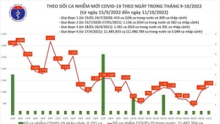 Tối 11/10: Ghi nhận 1.226 ca mắc COVID-19 mới, có 627 bệnh nhân khỏi bệnh