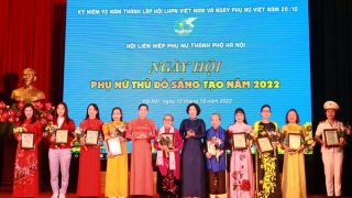 Ngày hội phụ nữ Thủ đô sáng tạo Kỷ niệm 92 năm Ngày thành lập Hội Liên hiệp phụ nữ Việt Nam và Ngày Phụ nữ Việt Nam 20/10