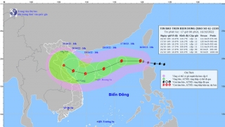 Cập nhật tình hình cơn bão số 6 - Nesat đến 17h chiều ngày 16/10