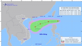 Biển Đông tiếp tục xuất hiện áp thấp nhiệt đới