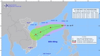 Cập nhật tình hình áp thấp nhiệt đới trên Biển Đông tính đến 14h chiều ngày 22/10