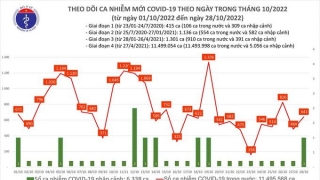 Tối 28/10: Ghi nhận 641 ca mắc COVID-19 mới, có 284 bệnh nhân khỏi bệnh