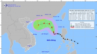 Cập nhật tình hình cơn bão số 7 - Nalgae đến 14h chiều ngày 31/10