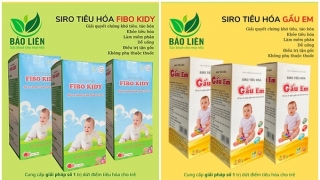 Cảnh báo Thực phẩm bảo vệ sức khỏe Siro tiêu hóa Fibo Kidy và Siro tiêu hóa Gấu em vi phạm quảng cáo