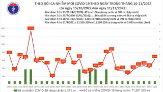 Tối 11/11: Ghi nhận 630 ca mắc COVID-19 mới, có 201 bệnh nhân khỏi bệnh