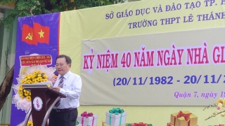 Trường THPT Lê Thánh Tôn tổ chức kỷ niệm 40 năm Ngày Nhà giáo Việt Nam