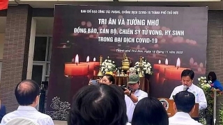 Lễ tưởng niệm đồng bào và cán bộ, chiến sĩ hy sinh, tử vong trong đại dịch COVID-19