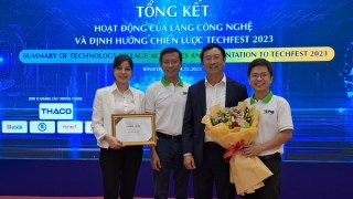 Vinh danh Quán quân Cuộc thi “Tìm kiếm tài năng khởi nghiệp sáng tạo xanh” tại Techfest 2022