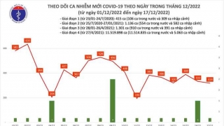 Ngày 17/12: Ghi nhận thêm 319 ca mắc COVID-19 mới, 95 bệnh nhân khỏi bệnh