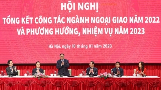 Thủ tướng Chính phủ Phạm Minh Chính dự Hội nghị tổng kết công tác ngành ngoại giao năm 2022