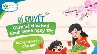 Infographic: Bí quyết giúp bé tiêu hóa khỏe mạnh ngày Tết