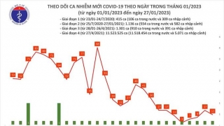 Tối 27/1: Ghi nhận 12 ca mắc COVID-19 mới, có 7 bệnh nhân khỏi bệnh