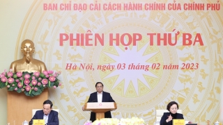 Thủ tướng Phạm Minh Chính chủ trì Phiên họp thứ 3 của Ban Chỉ đạo Cải cách hành chính