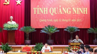 Thủ tướng Phạm Minh Chính làm việc với Ban Thường vụ Tỉnh ủy Quảng Ninh