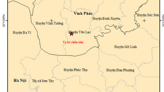 Vĩnh Phúc xảy ra động đất có độn lớn 3.2