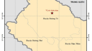 Lai Châu xảy ra 1 trận động đất có độ lớn 4.4