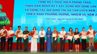 Bình Dương: TX.Tân Uyên 100% ấp, khu phố đạt danh hiệu văn hóa